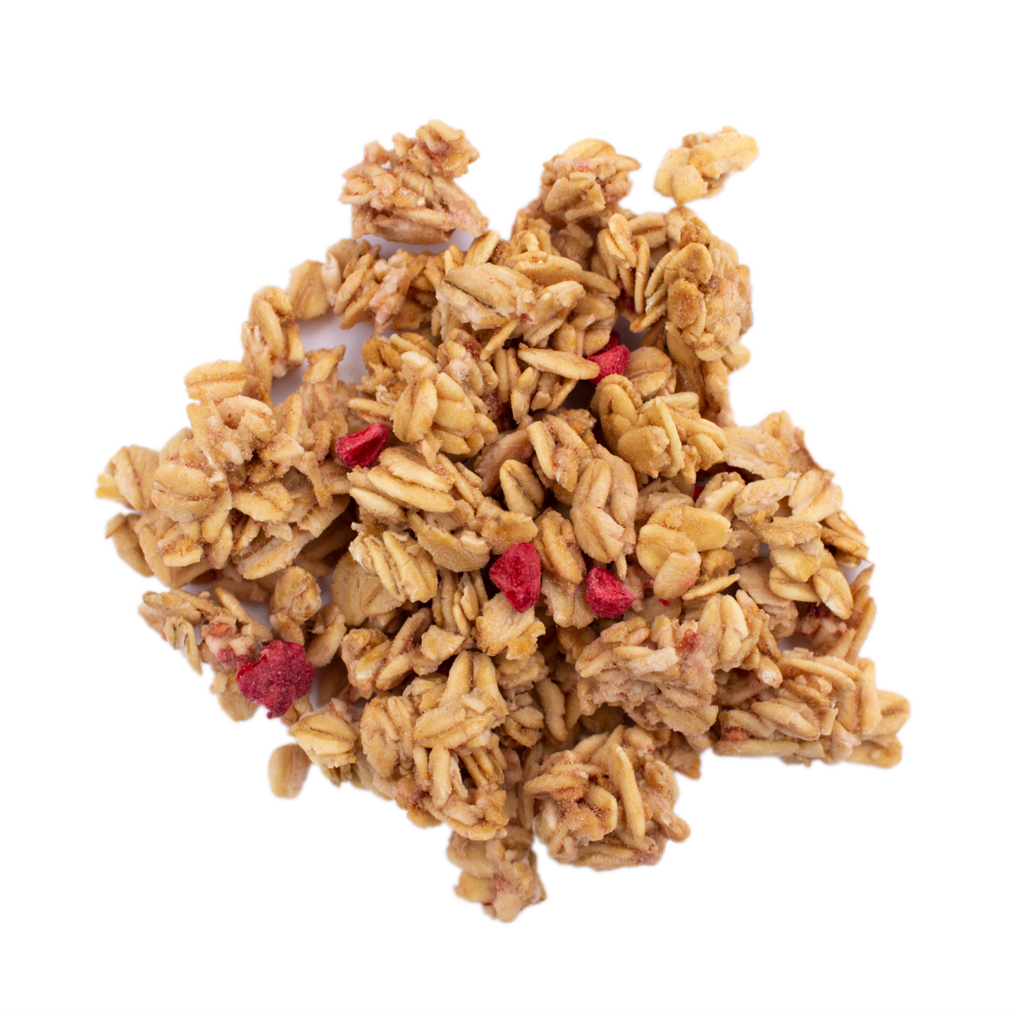 raspberries and cream granola